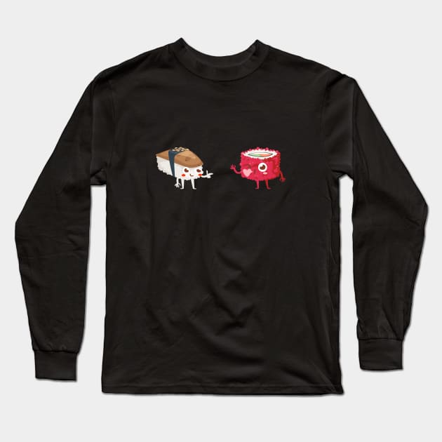 Sushi in Love T-Shirt Long Sleeve T-Shirt by loltshirts